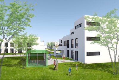 Bild 2 von 2: Wohnungsbau Schillergarten Schönebeck