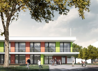 Bild 1 von 1: Neubau Kindertagesstätte Löderburg